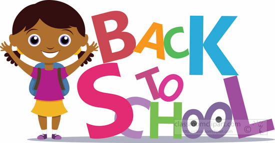 Young Female Student Standing Aside Text Back To School Clipart Laura H Carnell School